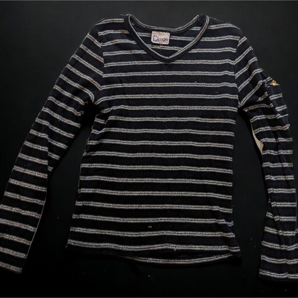 In Design Striped Ribbed Top - Picture 6 of 8